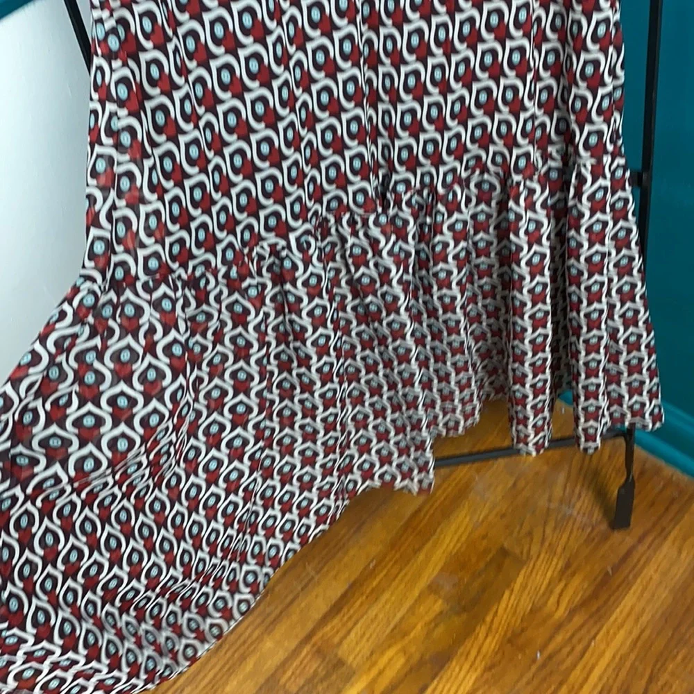 Zara heart print midi dress Sm
